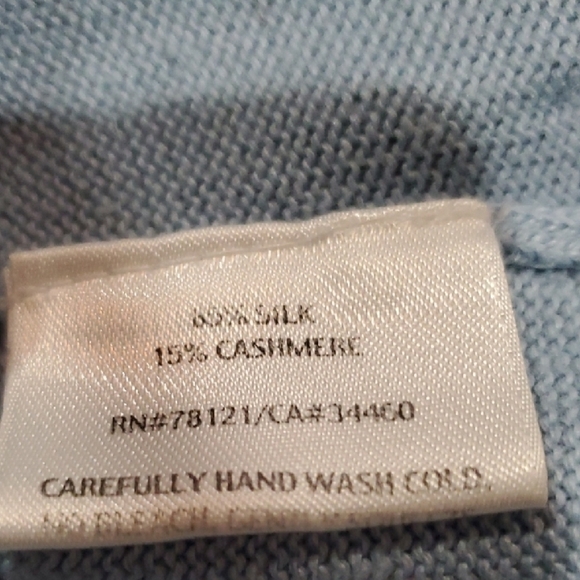 Eileen Fisher Light Blue Crew Neck Sweater - Picture 10 of 11